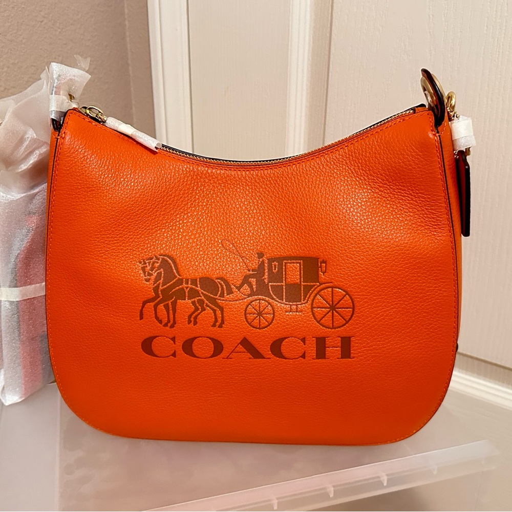 COACH JES Hobo handbag (Dark Orange) NWT $378 MFSRP
